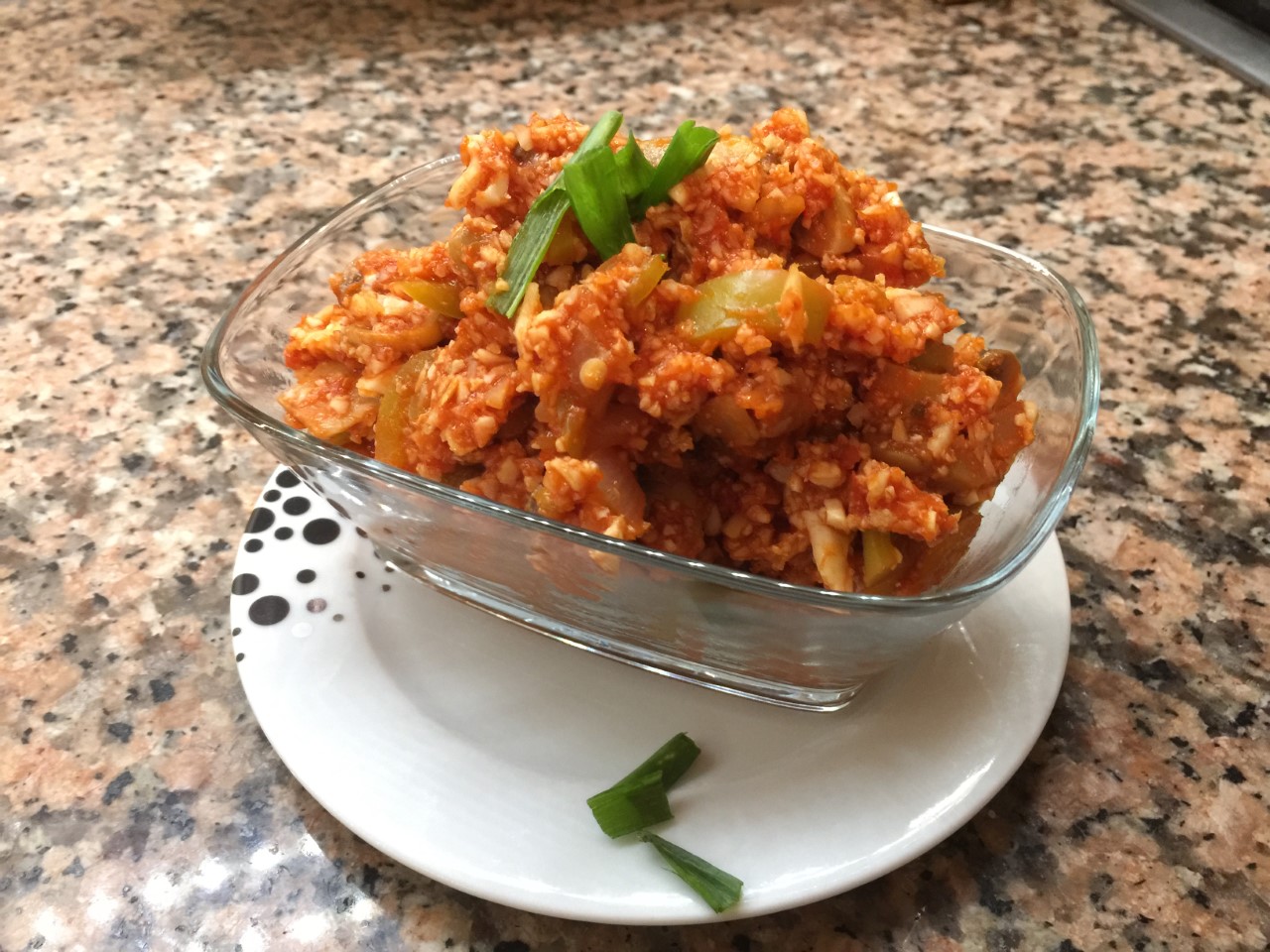 Champignon-Paprika Couscous Salat - Lowcarbies